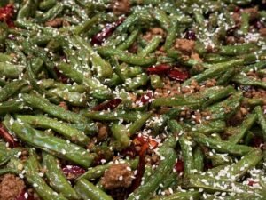 Dry-Fried Green Beans with Minced Pork