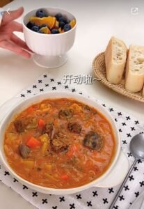 French Borscht with Baguette