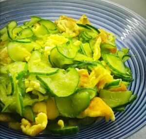 Stir-Fried Cucumber with Eggs