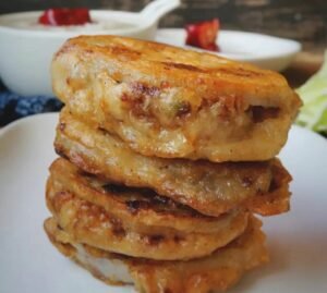 Crispy Lotus Root Stuffed with Pork