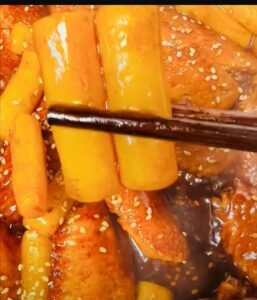 Chicken Wings with Rice Cakes