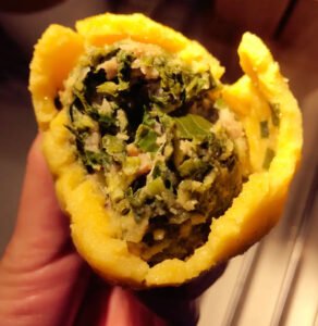 Steamed Cornmeal and Pork Dumplings