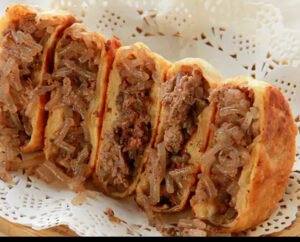 Crispy Beef and Vermicelli Pancakes